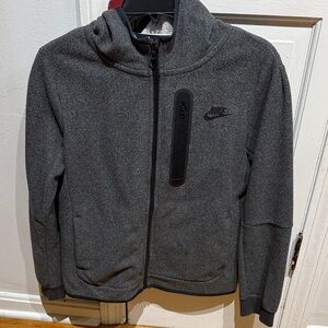 Nike Tech winterized Charcoal Full-Zip Hoodie